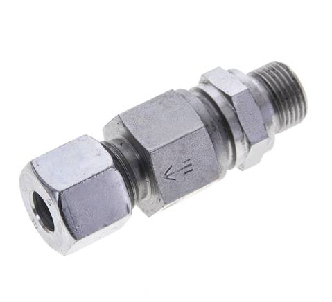 Hydraulisches Rückschlagventil Schneidring 10S (M18x1,5) & G3/8'' Außengewinde Stahl 0,5-400bar (7-5800)psi Gewinde-Rohr ISO 8434-1