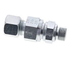 Hydraulisches Rückschlagventil Schneidring 12S (M20x1,5) & G3/8'' Außengewinde Stahl 1-400bar (15-5800)psi Gewinde-Rohr ISO 8434-1