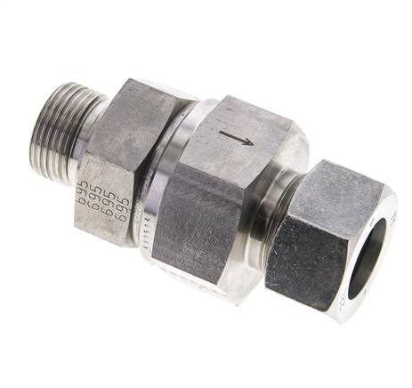 Hydraulisches Rückschlagventil Schneidring 22L (M30x2) & G3/4'' Außengewinde Edelstahl 1-160bar (15-2320)psi Gewinde-Rohr ISO 8434-1