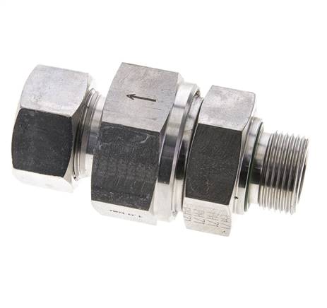 Hydraulisches Rückschlagventil Schneidring 22L (M30x2) & G3/4'' Außengewinde Edelstahl 1-160bar (15-2320)psi Gewinde-Rohr ISO 8434-1