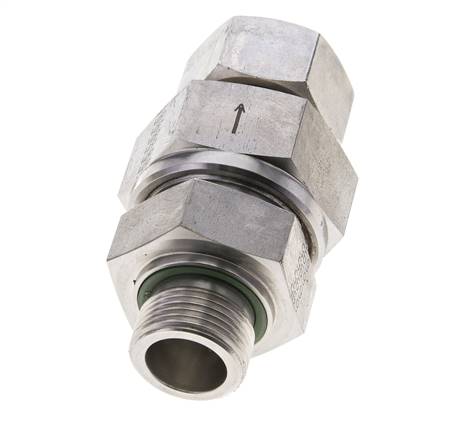 Hydraulisches Rückschlagventil Schneidring 22L (M30x2) & G3/4'' Außengewinde Edelstahl 1-160bar (15-2320)psi Gewinde-Rohr ISO 8434-1