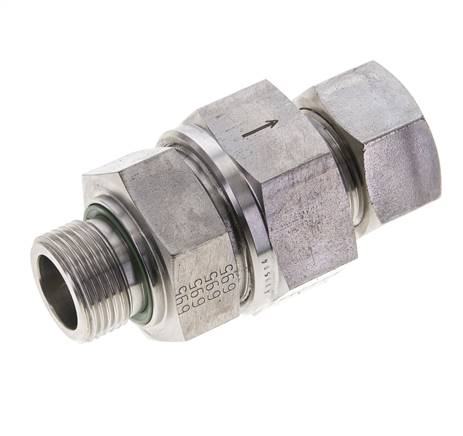 Hydraulisches Rückschlagventil Schneidring 22L (M30x2) & G3/4'' Außengewinde Edelstahl 1-160bar (15-2320)psi Gewinde-Rohr ISO 8434-1