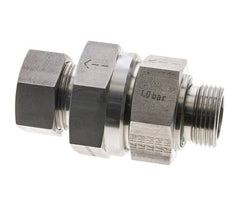 Hydraulisches Rückschlagventil Schneidring 28L (M36x2) & G1'' Male Edelstahl 1-100bar (15-1450)psi Gewinde-Rohr ISO 8434-1