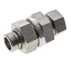 Hydraulisches Rückschlagventil Schneidring 28L (M36x2) & G1'' Male Edelstahl 1-100bar (15-1450)psi Gewinde-Rohr ISO 8434-1