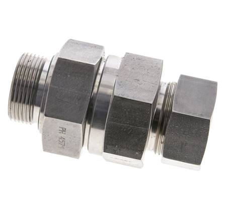 Hydraulisches Rückschlagventil Schneidring 35L (M45x2) & G1-1/4'' Außengewinde Edelstahl 1-100bar (15-1450)psi Gewinde-Rohr ISO 8434-1