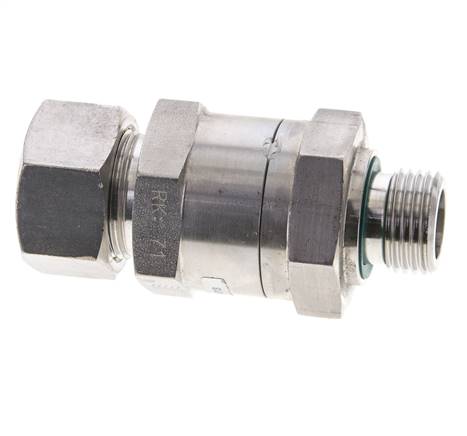 Hydraulisches Ruckschlagventil Druckring 18L (M26x1.5) & G1/2'' Außengewinde Edelstahl 1-160bar (15-2320)psi Gewinde-Rohr ISO 8434-1
