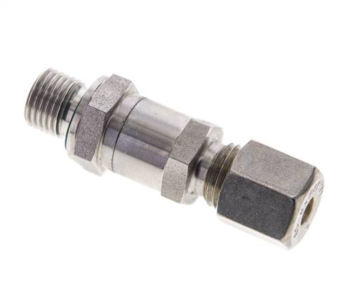 Hydraulisches Ruckschlagventil Kompressionsring 6S (M14x1.5) & G1/4'' Außengewinde Edelstahl 1-400bar (15-5800)psi Gewinde-Rohr ISO 8434-1