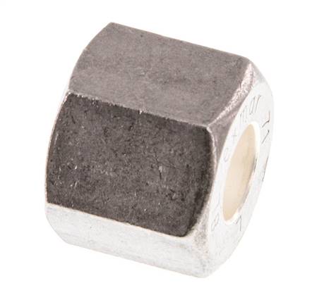 M12x1,5 x 6L Überwurfmutter aus Edelstahl für Druckring