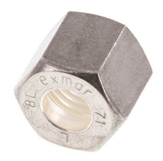 M12x1,5 x 6L Überwurfmutter aus Edelstahl für Druckring