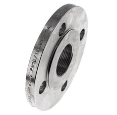 Gewindeflansch DN40-PN16 Rp 1-1/2'' Edelstahl 1.4571 DIN 2566