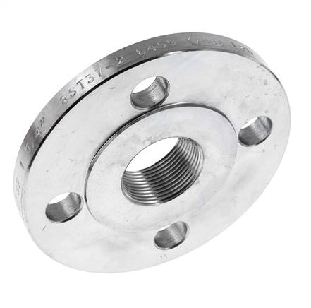 Gewindeflansch DN50-PN16 Rp 2'' Verzinkter Stahl DIN 2566 Und EN 1092-1 (Typ 13)