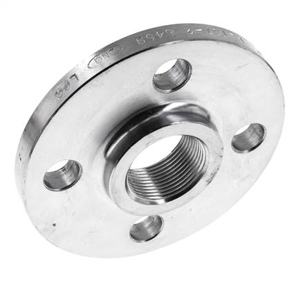 Gewindeflansch DN50-PN16 Rp 2'' Verzinkter Stahl DIN 2566 Und EN 1092-1 (Typ 13)