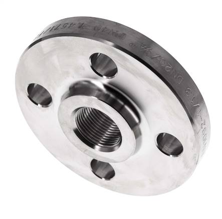 Gewindeflansch DN20-PN40 Rp 3/4'' Edelstahl 1.4571 DIN 2567 Und EN 1092-1 (Typ 13)