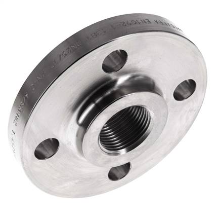 Gewindeflansch DN25-PN40 Rp 1'' Edelstahl 1.4571 DIN 2567 Und EN 1092-1 (Typ 13)