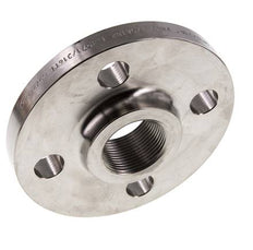 Gewindeflansch DN32-PN40 Rp 1-1/4'' Edelstahl 1.4571 DIN 2567 Und EN 1092-1 (Typ 13)