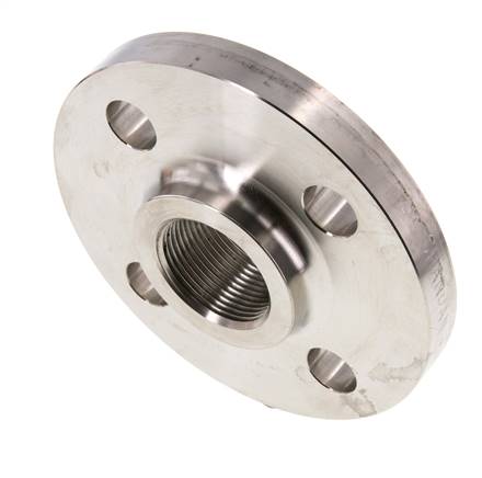 Gewindeflansch DN32-PN40 Rp 1-1/4'' Edelstahl 1.4571 EN 1092-1 (Typ 13)