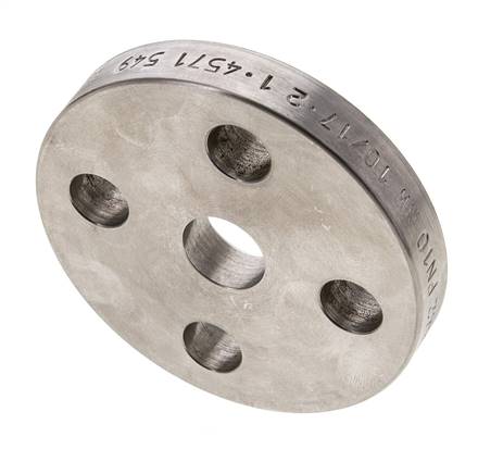 Lose Flansch DN10-PN10 Edelstahl 1.4571 DIN 2642 Vollmaterial