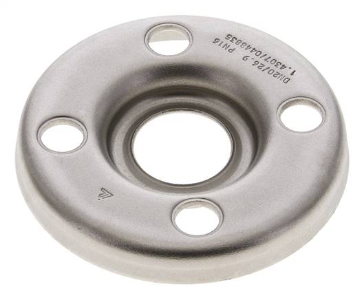 Lose Flansch DN20-PN10 Edelstahl 1.4301 Gepresst Ähnlich Wie DIN 2642