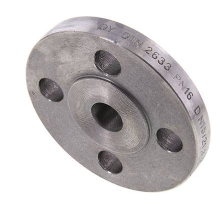 Vorschweißflansch DN15-PN16 21.3mm Schwarzstahl DIN 2633