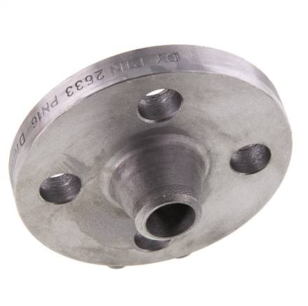 Vorschweißflansch DN15-PN16 21.3mm Schwarzstahl DIN 2633