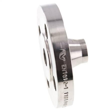 Vorschweißflansch DN15-PN40 21.3mm 1.4571 DIN 2635 Und EN 1092-1 (Typ 11)