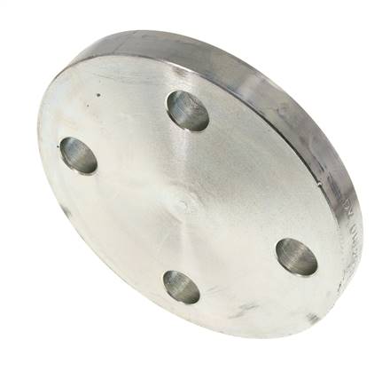 Blindflansch DN80-PN6 Verzinkter Stahl DIN 2527 Und EN 1092-1 (Typ 05)