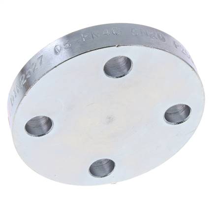 Blindflansch DN20-PN40 Verzinkter Stahl DIN 2527 Und EN 1092-1 (Typ 05)
