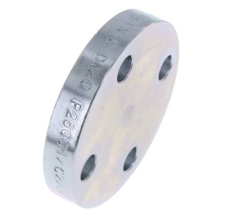 Blindflansch DN20-PN40 Verzinkter Stahl DIN 2527 Und EN 1092-1 (Typ 05)