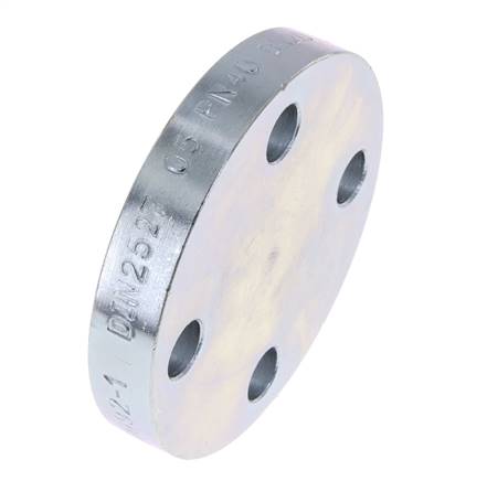 Blindflansch DN20-PN40 Verzinkter Stahl DIN 2527 Und EN 1092-1 (Typ 05)