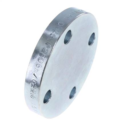 Blindflansch DN50-PN40 Verzinkter Stahl DIN 2527 Und EN 1092-1 (Typ 05)