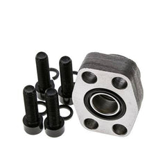 3/4'' SAE-Flansch 3000 PSI Glattstahl mit G3/4'' Innengewinde ISO 6162-1