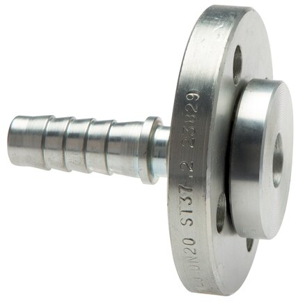 50x68 mm Edelstahl 1.4401 Schlauchsäule mit drehbarem Flansch PN 10/16/25/40 DIN EN 14423 / DIN 2826