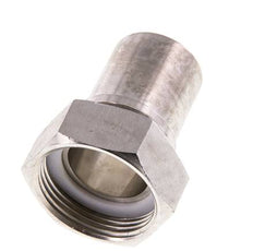 32 mm (1-1/4'') & G1-1/4'' Edelstahl 1.4401 Schlauchtülle Überwurfmutter Flachdichtung PTFE Sicherheitskragen EN 14420-5 (DIN 2817)