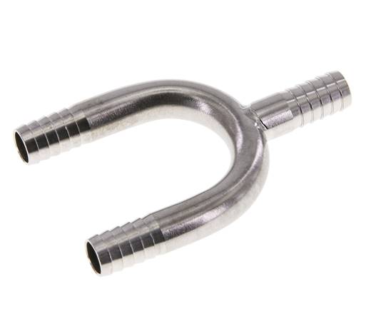 9 mm (3/8'') Y-Schlauchverbinder aus Edelstahl 1.4301