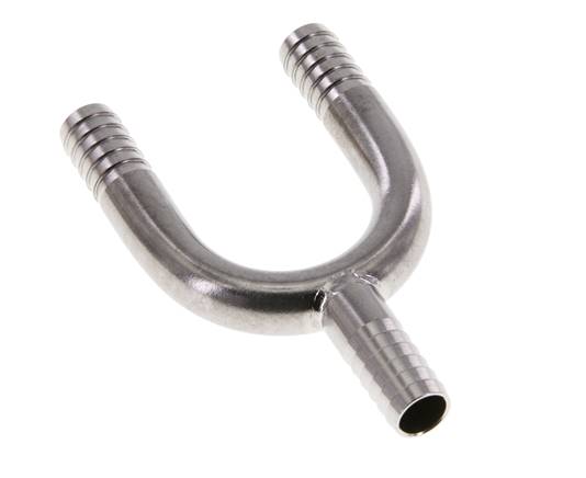 9 mm (3/8'') Y-Schlauchverbinder aus Edelstahl 1.4301
