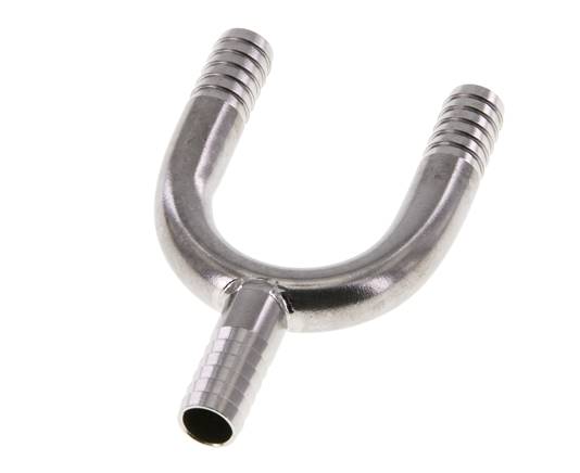 9 mm (3/8'') Y-Schlauchverbinder aus Edelstahl 1.4301