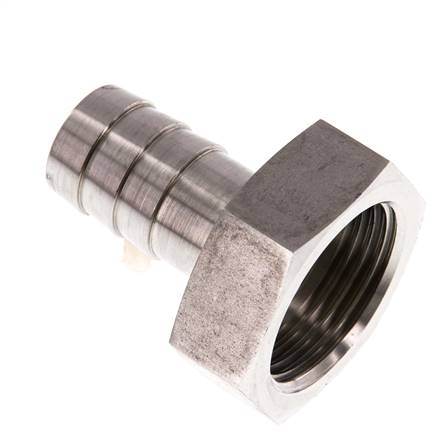 G 1'' x 19mm Edelstahl Schlauchtülle 40 Bar