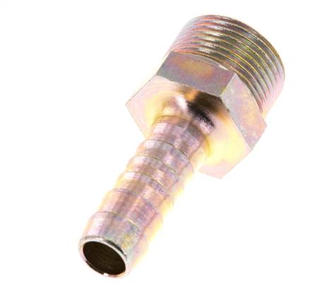 G 3/4'' Außengewinde x 13 mm Verzinktes Stahl-Schlauchstück 25 bar