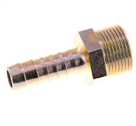 G 3/4'' Außengewinde x 13 mm Verzinktes Stahl-Schlauchstück 25 bar