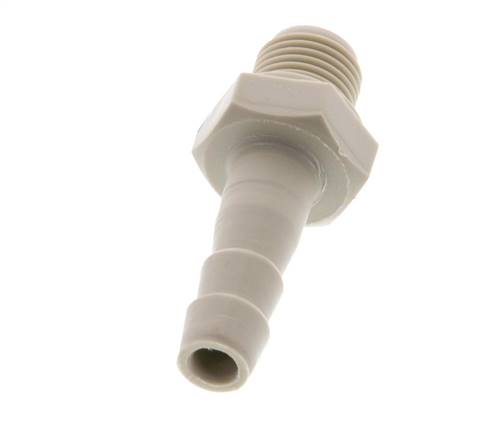 G 1/8'' Außengewinde x 6 mm Polypropylen (PP) Schlauchtülle 10 bar