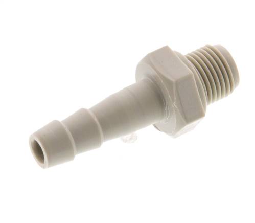 G 1/8'' Außengewinde x 6 mm Polypropylen (PP) Schlauchtülle 10 bar