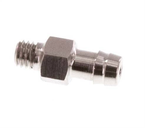 M3 Außengewinde x 3mm Edelstahl Schlauchanschluss 40 Bar