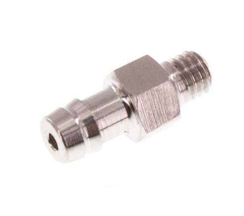 M3 Außengewinde x 3mm Edelstahl Schlauchanschluss 40 Bar