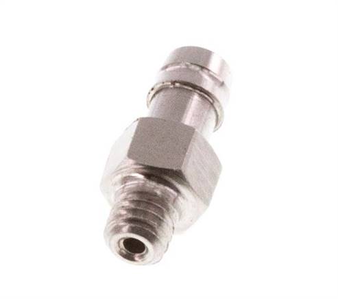 M3 Außengewinde x 3mm Edelstahl Schlauchanschluss 40 Bar