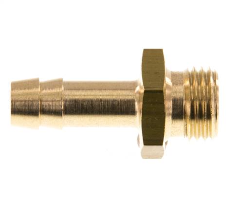 G 1/4'' Außengewinde x 8mm Messing-Schlauchtülle 16 bar [5 Stück]