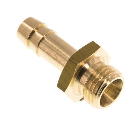 G 1/4'' Außengewinde x 8mm Messing-Schlauchtülle 16 bar [5 Stück]