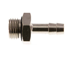 G 1/4'' Außengewinde x 6mm vernickeltes Messing Schlauchanschlussstück mit NBR Dichtung 30 bar [5 Stück]