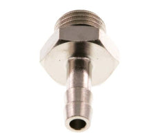 G 1/4'' Außengewinde x 6mm vernickeltes Messing Schlauchanschlussstück mit NBR Dichtung 30 bar [5 Stück]