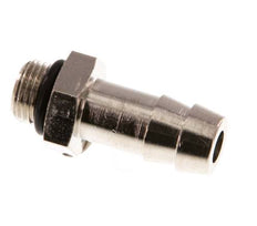 G 1/8'' Male x 9mm Vernickeltes Messing Schlauchanschluss mit NBR Dichtung 30 Bar [5 Stück]