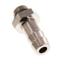 G 1/8'' Male x 9mm Vernickeltes Messing Schlauchanschluss mit NBR Dichtung 30 Bar [5 Stück]